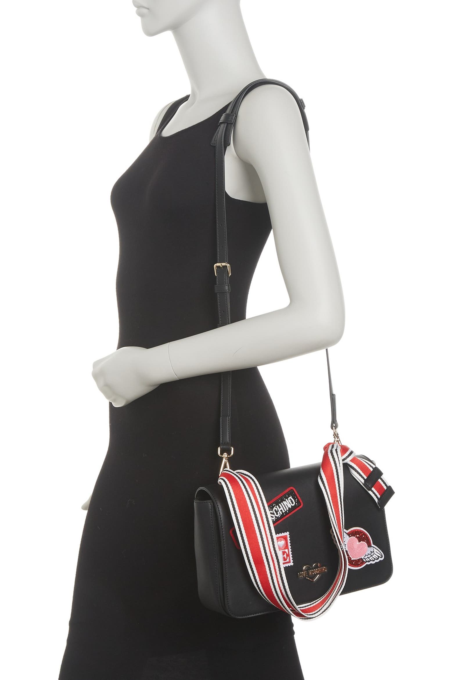 Patchwork Interrior Love Moschino Patchwork Crossbody Bag (Men) | Nordstromrack