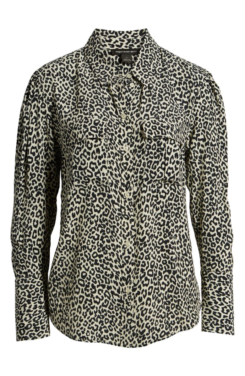 Something Navy Utility Blouse, Alternate, color, 