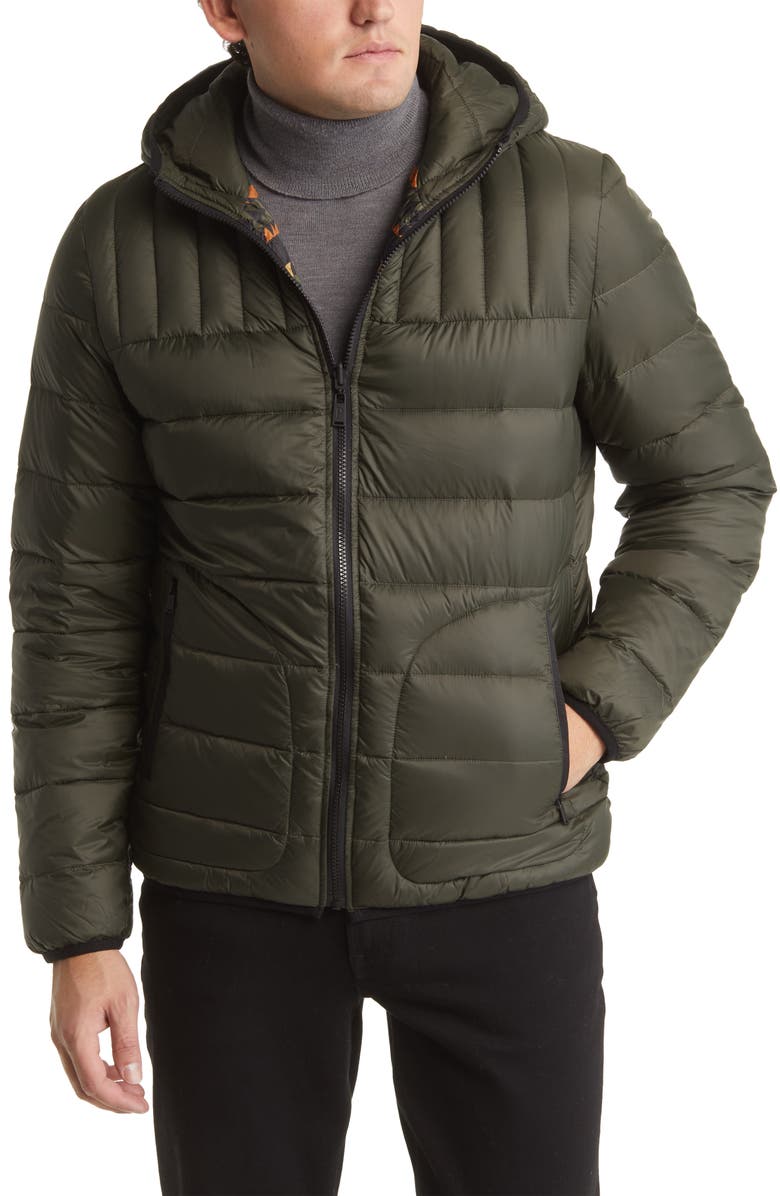 Pendleton Yukon Reversible Water Resistant Hooded Down Jacket, Alternate, color,
