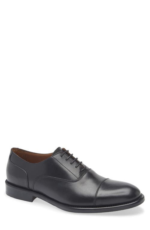 Nordstrom Orvieto Cap Toe Oxford in Black Leather 