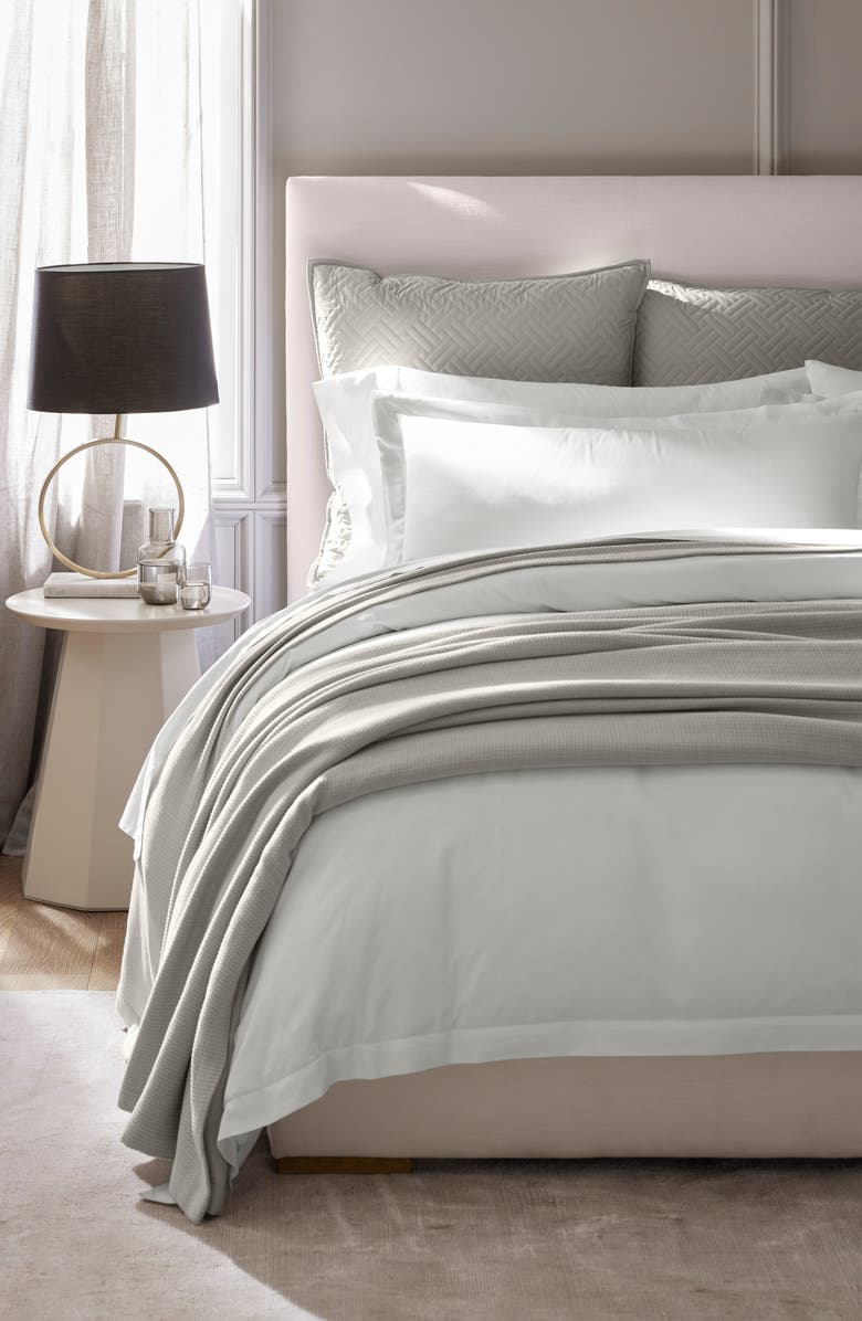 Boll & Branch Lightweight Bed Blanket, Alternate, color, Pewter