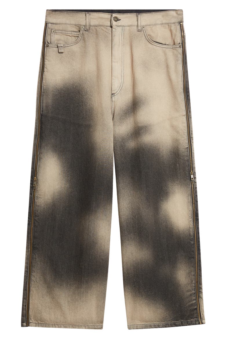 Side Zip Jeans, Alternate, color, DEEP STAIN