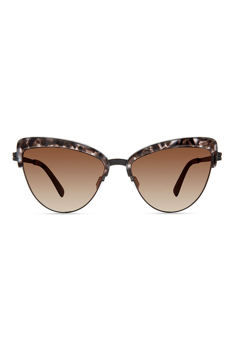 56mm Cat Eye Sunglasses, Main, color, GREY TORTOISE