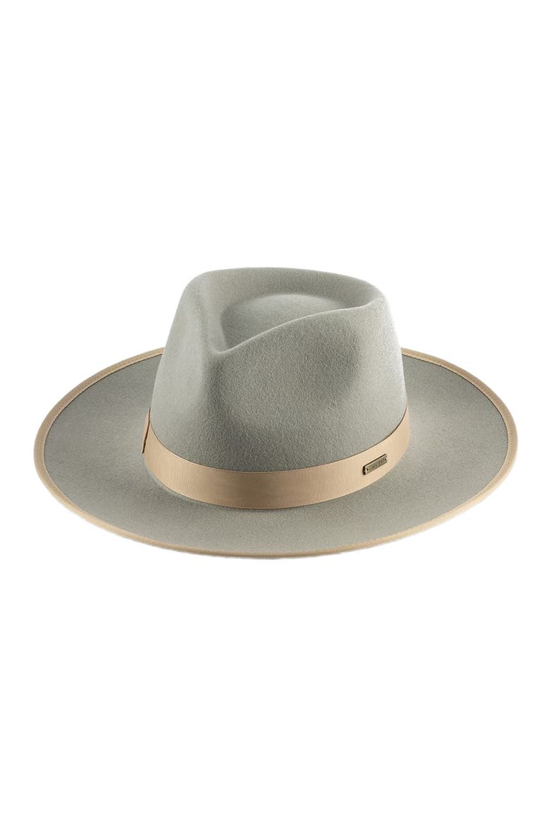 Monroe Rancher Wool Fedora Hat, Alternate, color, Light Grey