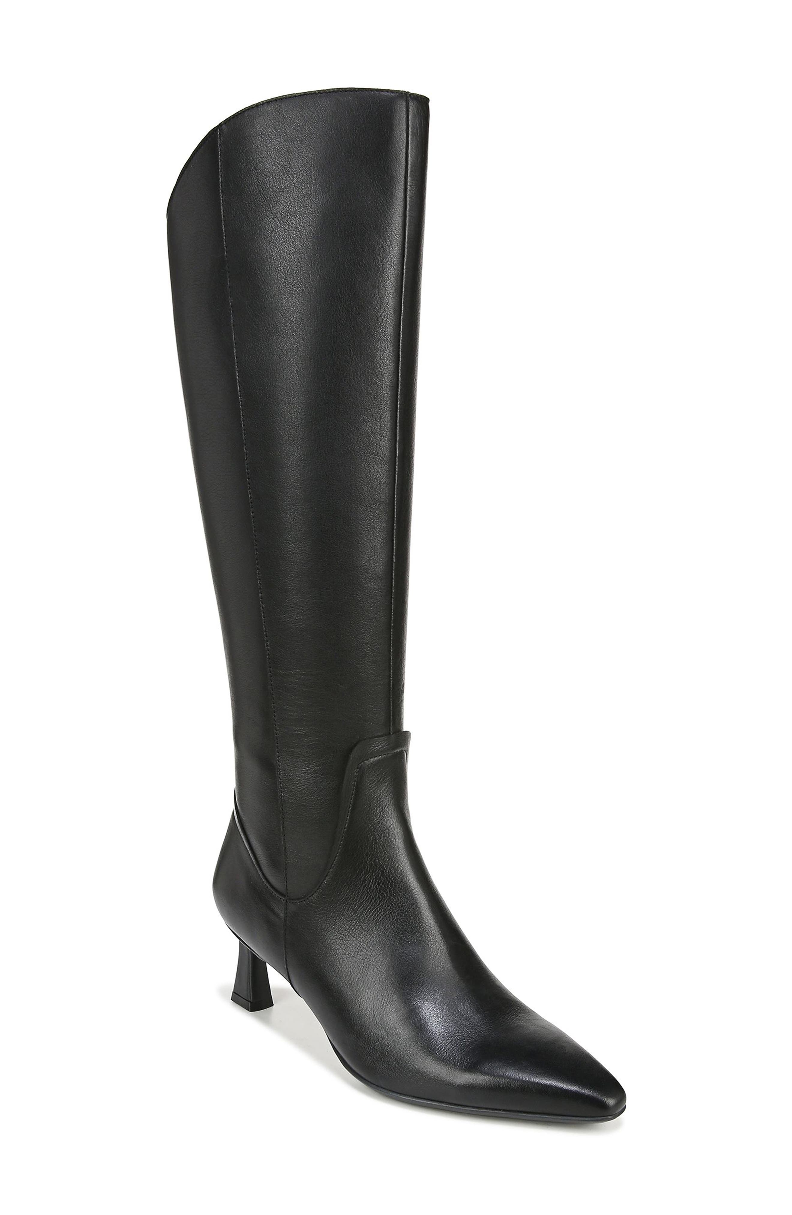 Naturalizer Deesha Knee High Boot, Main, color, Black Leather