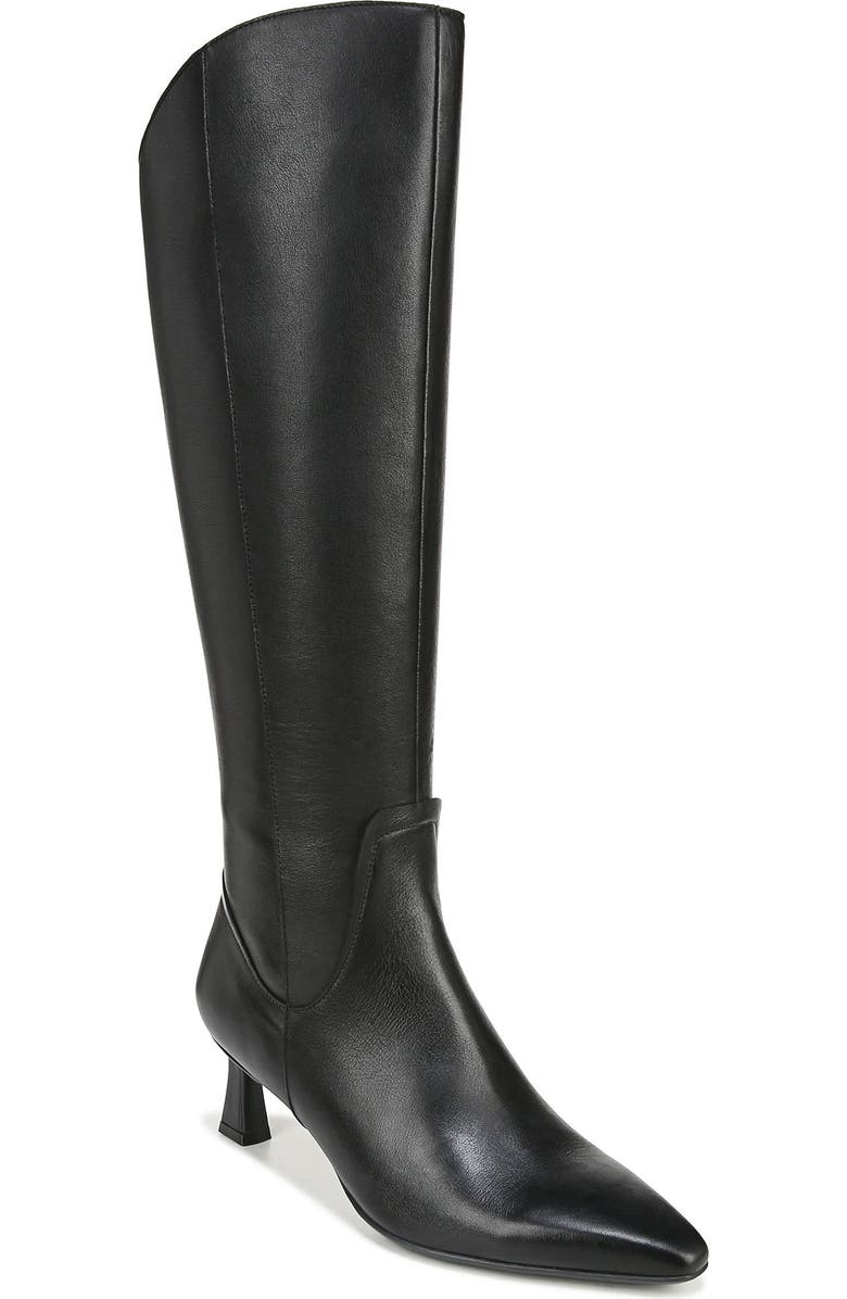 Naturalizer Deesha Knee High Boot, Main, color, Black Leather