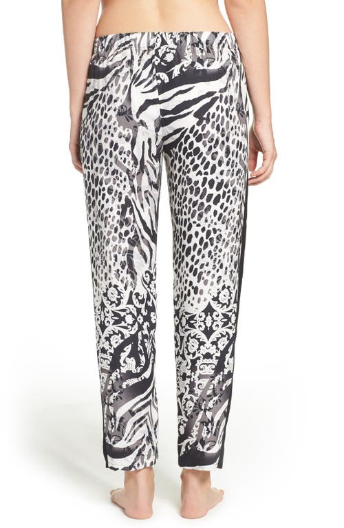 Josie 'edgy Garden' Print Pajama Pants In Black