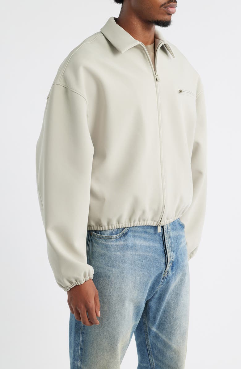 Fear of God Essentials Bonded Canvas Zip Jacket, Alternate, color, 