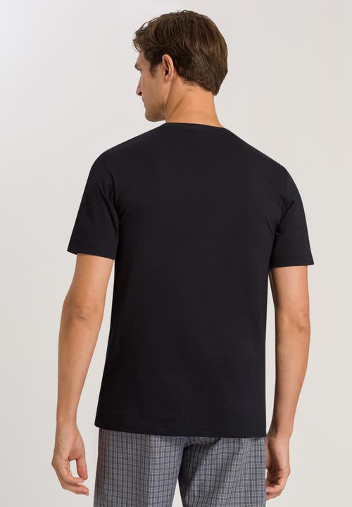Hanro Cotton Superior T-shirt In Black