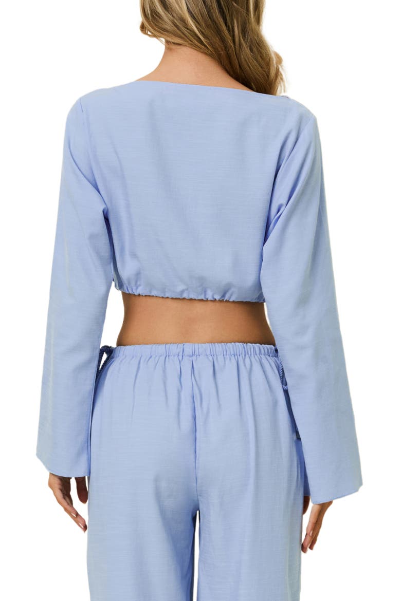 The Chelley Crop Top, Alternate, color, BLUE LAGOON