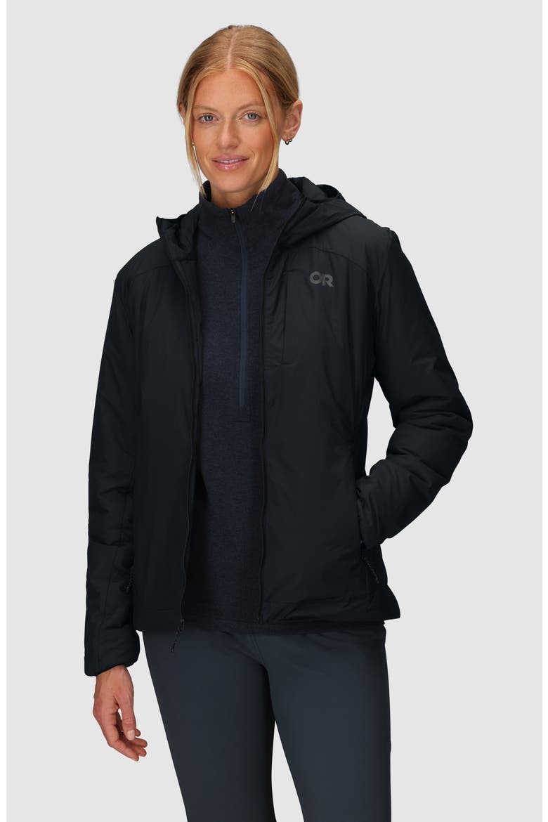 Vesper Insulated Hooded Jacket, Alternate, color, BLACK