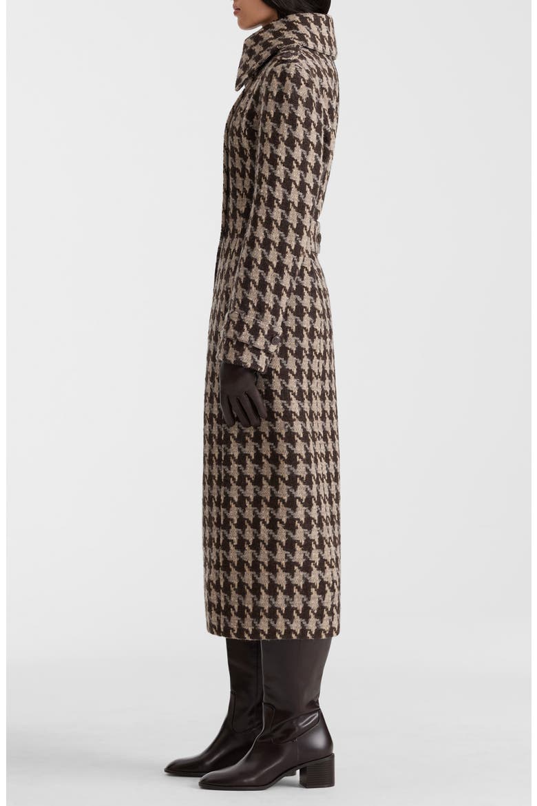 Elodie Double Breasted Wool Blend Coat, Alternate, color, COFFEE
