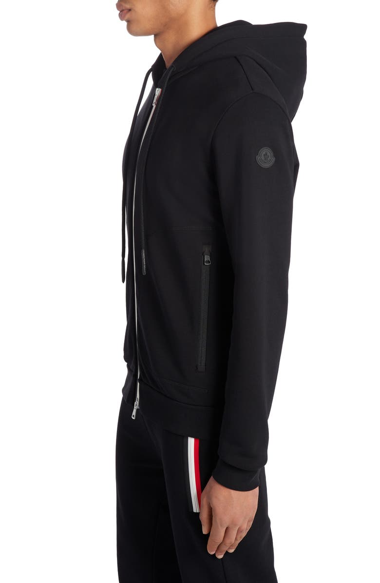 Moncler Maglia Zip Cotton Hoodie, Main, color,