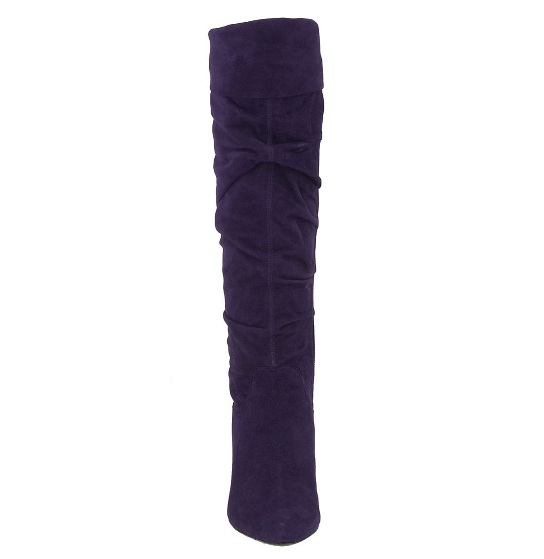 'Inka' Tall Boot, Alternate, color, DARK PURPLE SUEDE
