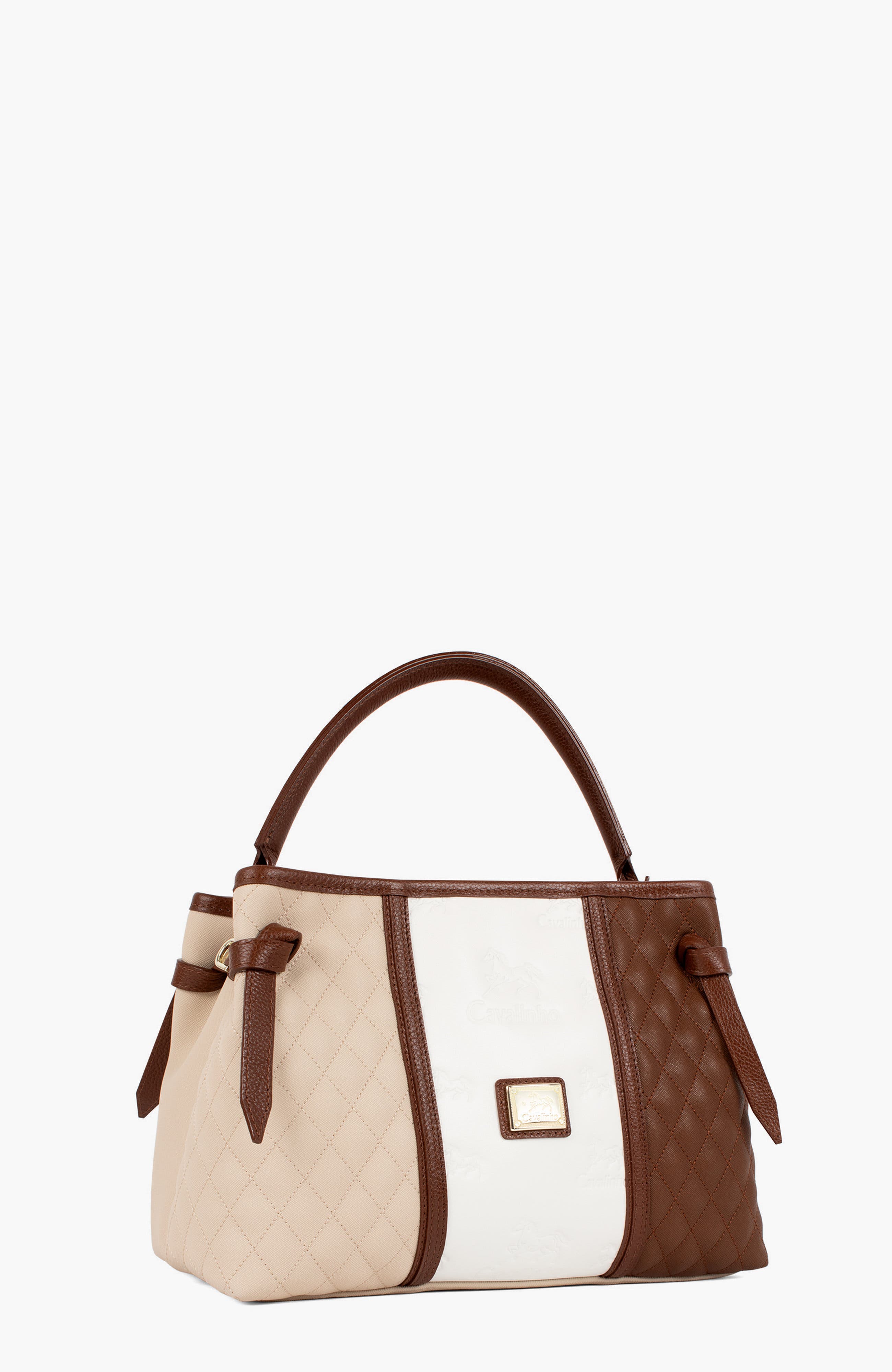 Sublime Handbag 627, Alternate, color, Camel Brown / Beige / White