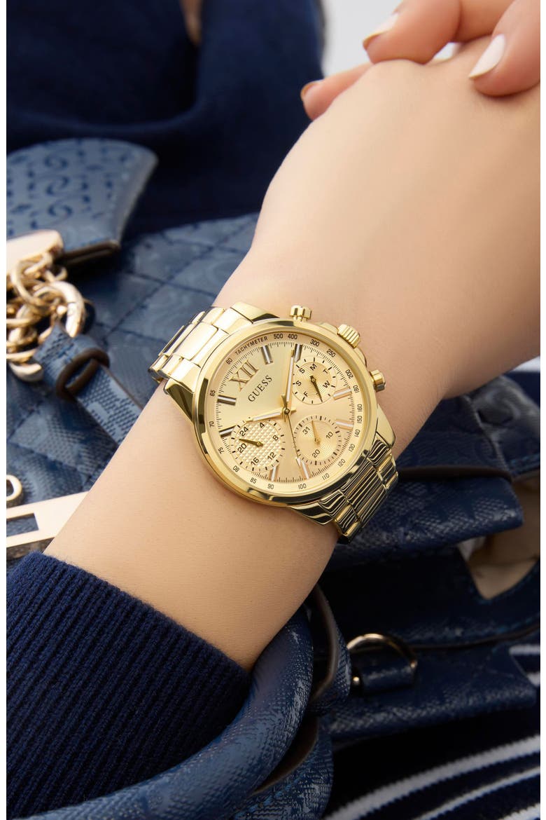 Bailey Chronograph Bracelet Watch, 36mm, Alternate, color, GOLD TONE/ GOLD
