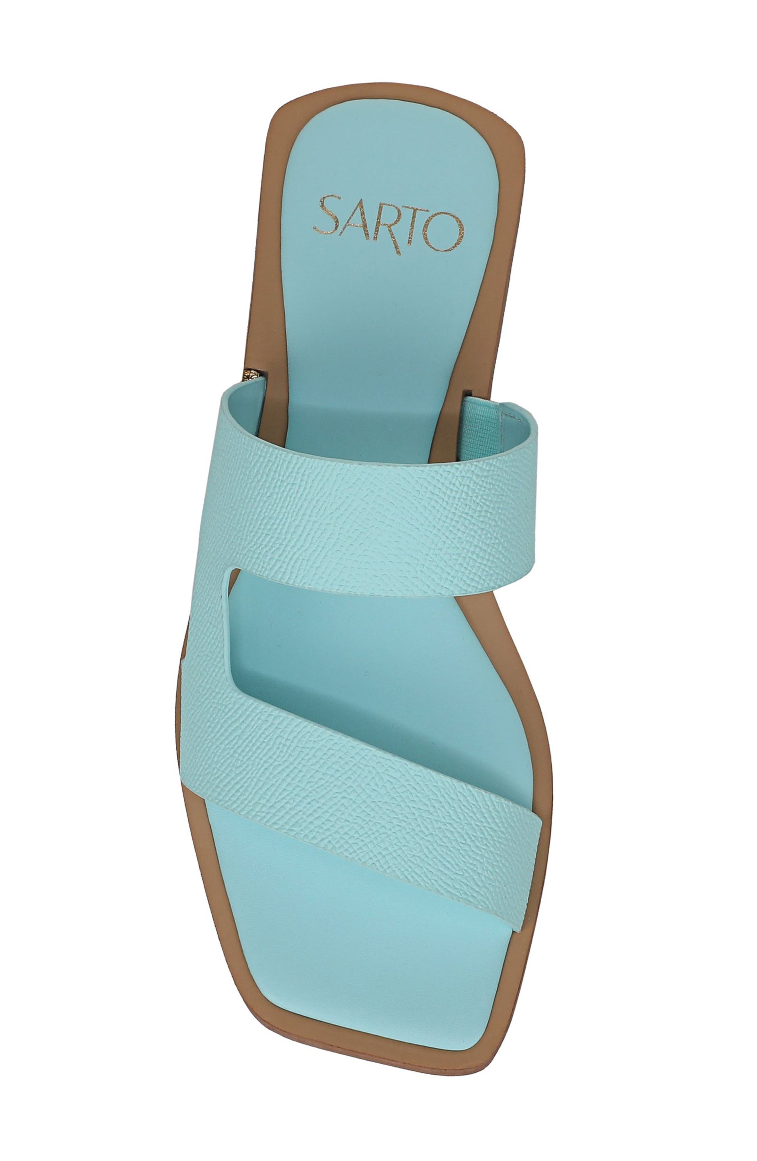 SARTO by Franco Sarto Emily Slide Sandal, Alternate, color, Bright Blue