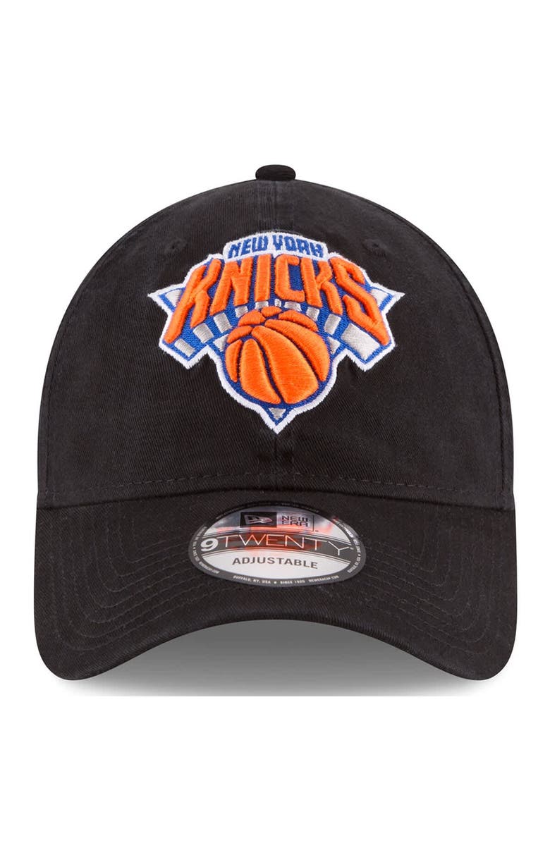 New Era Men's New Era Black New York Knicks Team 2.0 9TWENTY Adjustable Hat, Alternate, color, Black