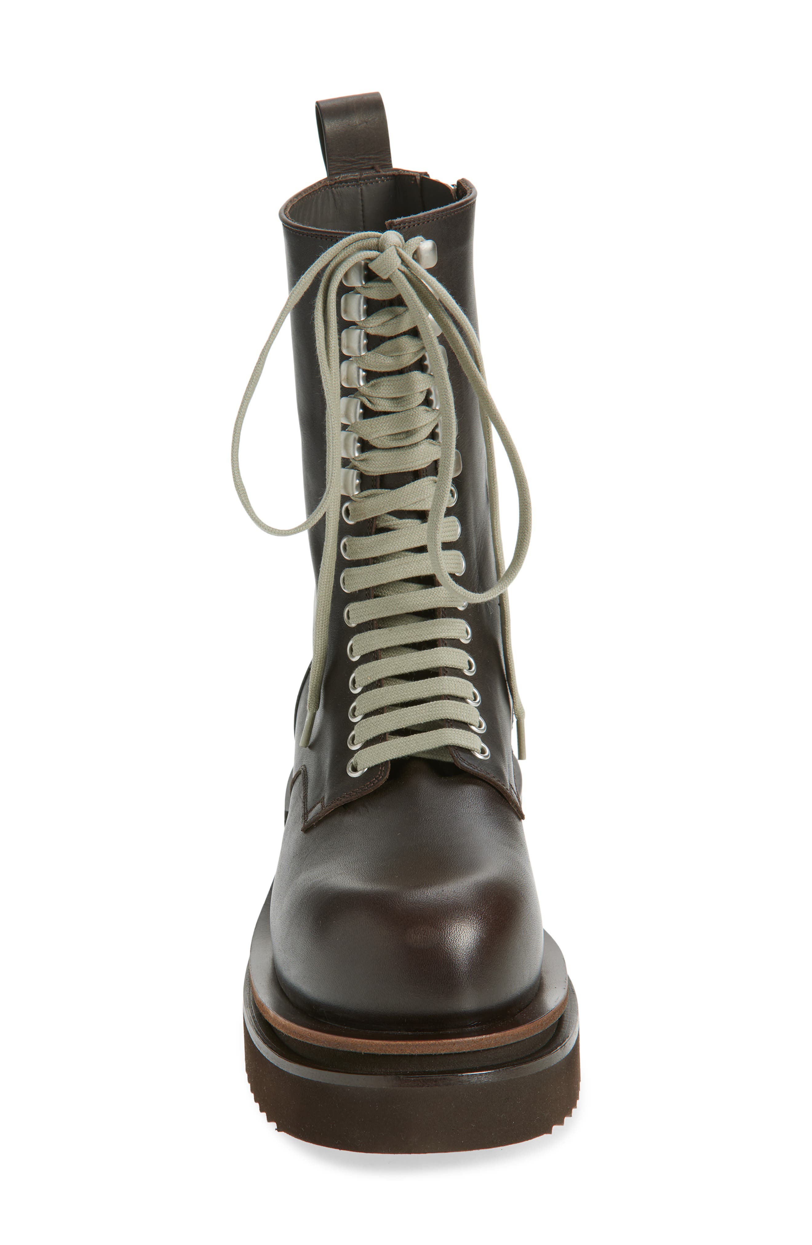 Rick Owens Bogun Platform Lace-Up Boot, Alternate, color, Dark Dust