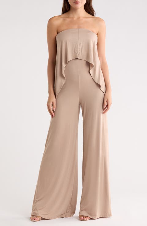Strapless Popover Jumpsuit