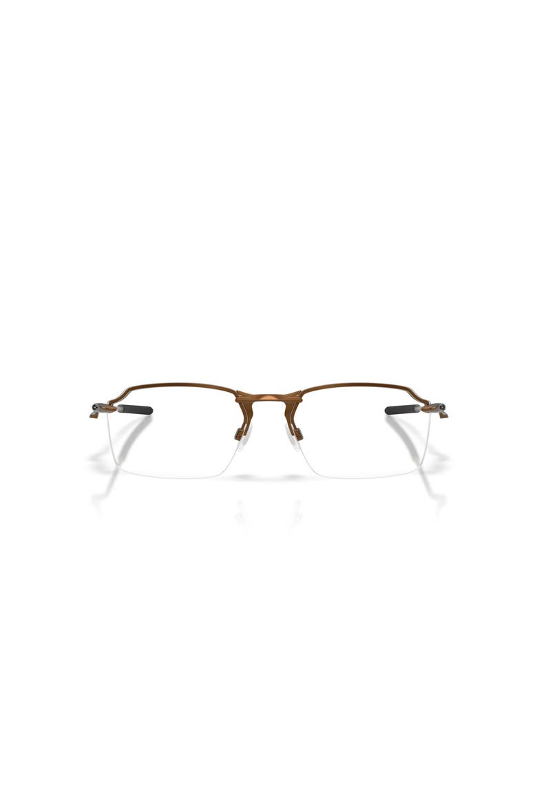 57mm Rectangle optical glasses, Alternate, color, Brown