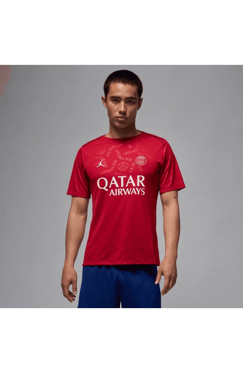 Jordan Brand Men's Jordan Brand Red Paris Saint-Germain 2024/25 Fourth Academy Pro Pre-Match Top, Alternate, color,