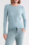 Splendid Long Sleeve Pointelle T-Shirt