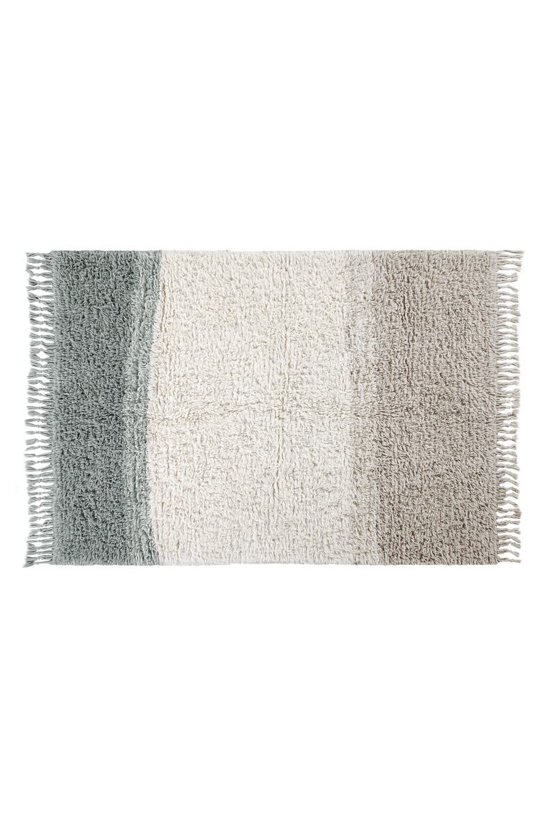 Into the Blue Washable Wool Rug, Main, color, SMOKE BLUE
