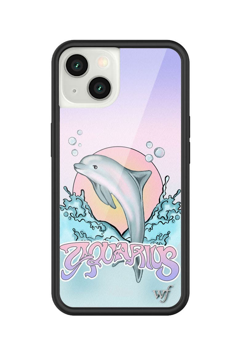 Aquarius iPhone Case, Alternate, color, Blue