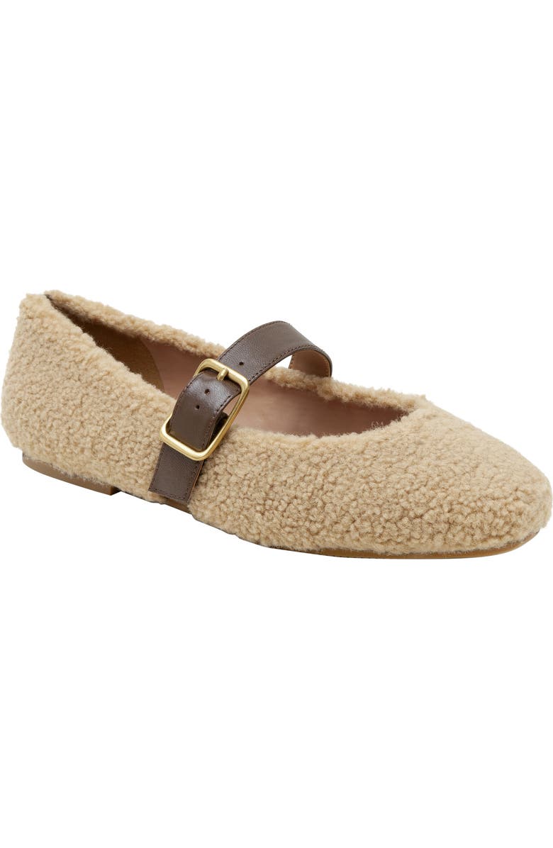 Linea Paolo Mika Mary Jane Flat, Main, color, Taupe/ Chocolate Brown