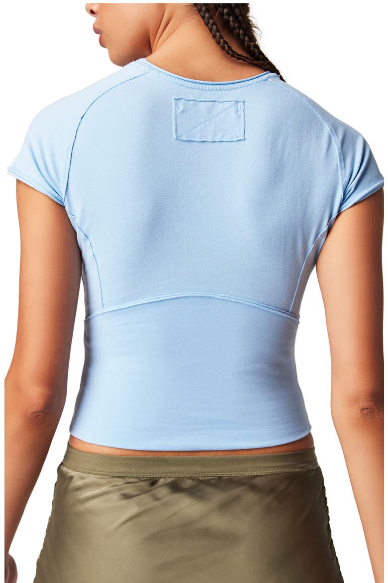 Protagonist Stretch Cotton Baby Tee, Alternate, color, DREAM BLUE
