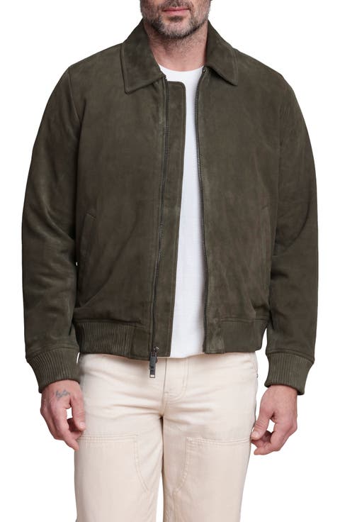 Suede Bomber Jacket