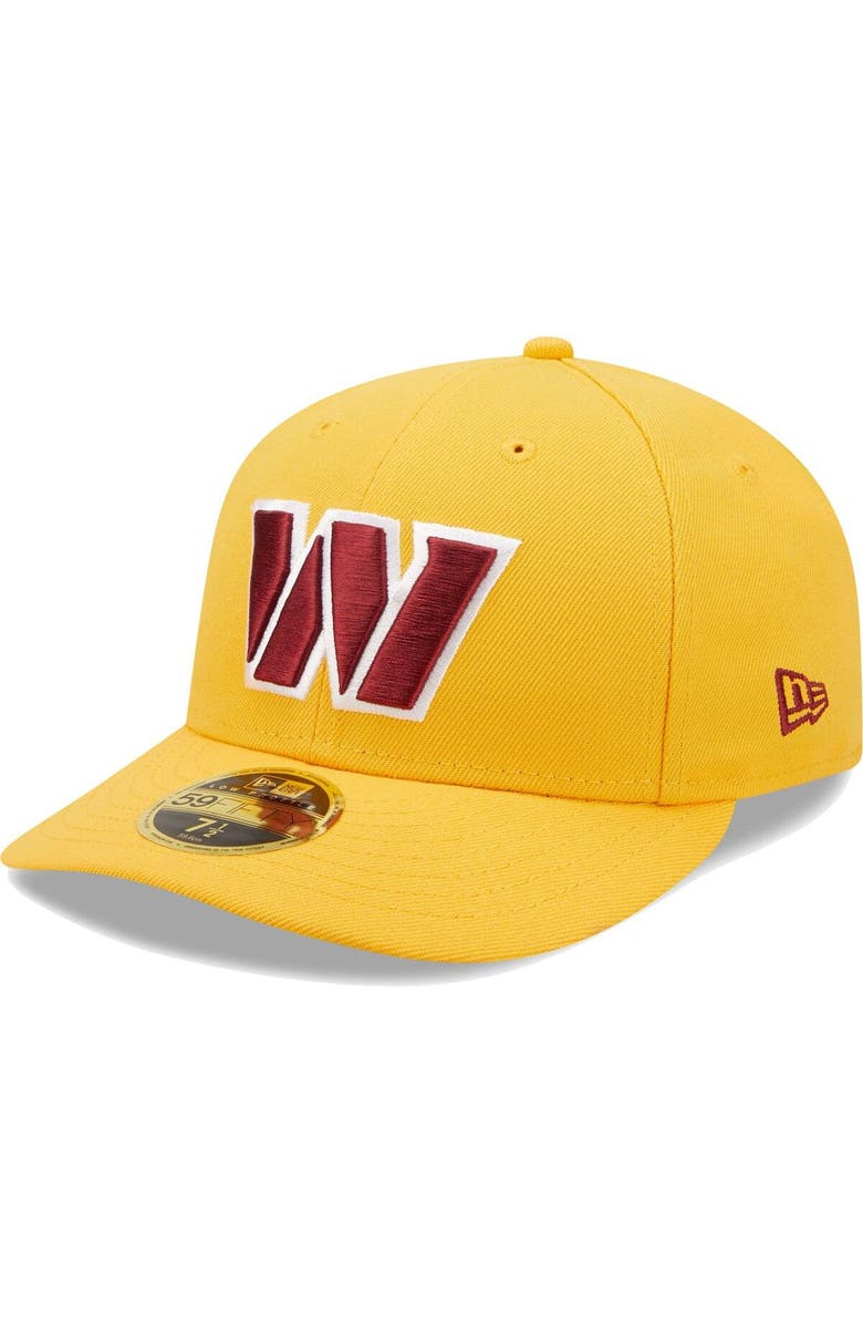 New Era Men's New Era Gold Washington Commanders Omaha Low Profile 59FIFTY Fitted Hat, Main, color, 