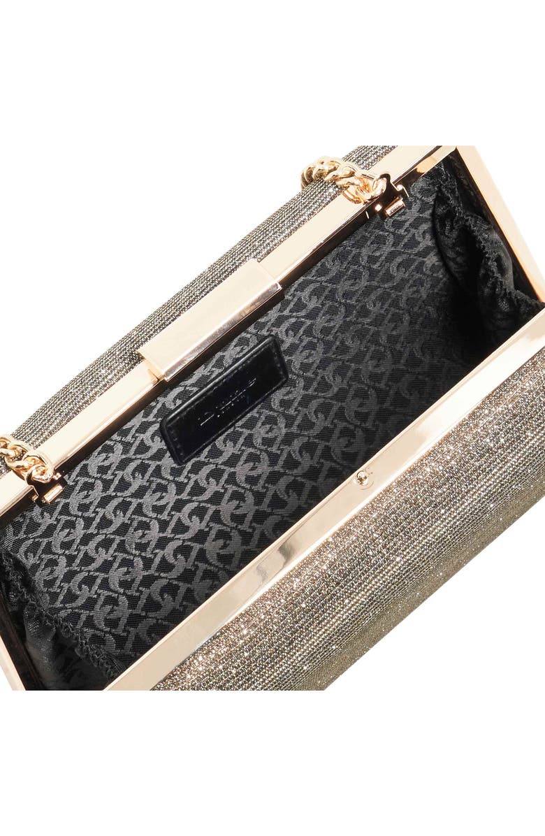 Dune London Bellaria Frame Clutch, Alternate, color, Bronze