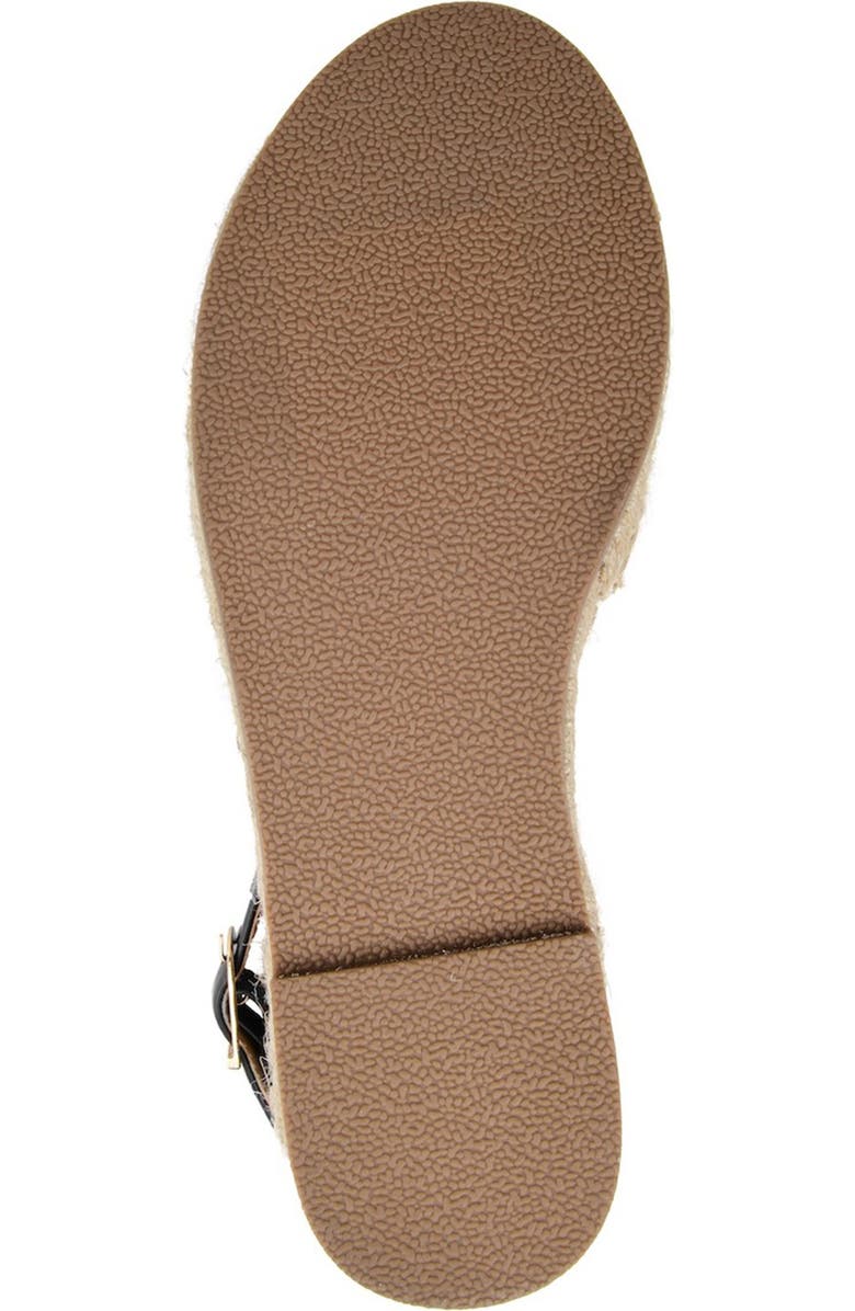 Journee Collection JOURNEE Lyddia Espadrille Sandal, Alternate, color, Black