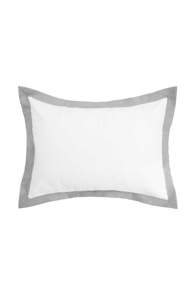 Digby 100% Cotton Standard Pillow Sham 20" x 26", Main, color, Off-White