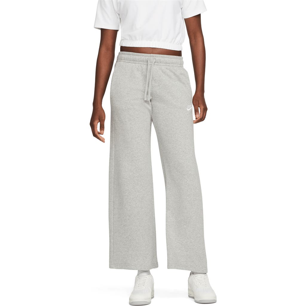 Nike Club Fleece Sweatpants In Dark Grey Heather/white