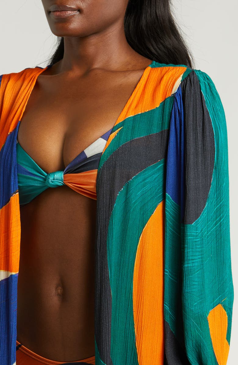 Villa Fresca Serena Cover-Up Duster, Alternate, color, 