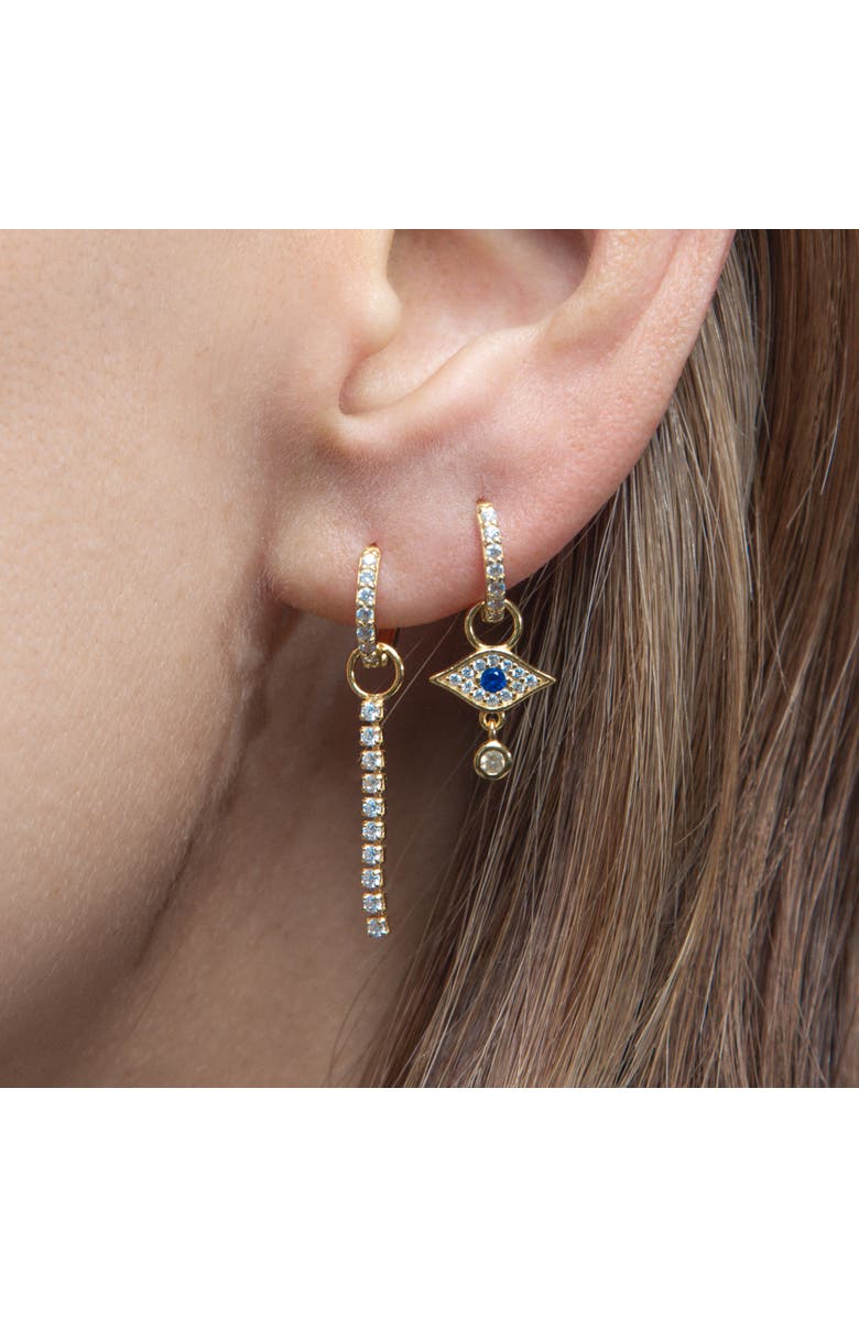 Outofoffice Multi Pavé Gold Earring Charm, Alternate, color, Gold