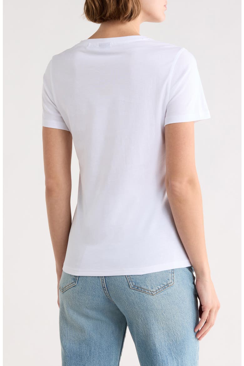 Classic V-Neck Cotton T-Shirt, Alternate, color, WHITE