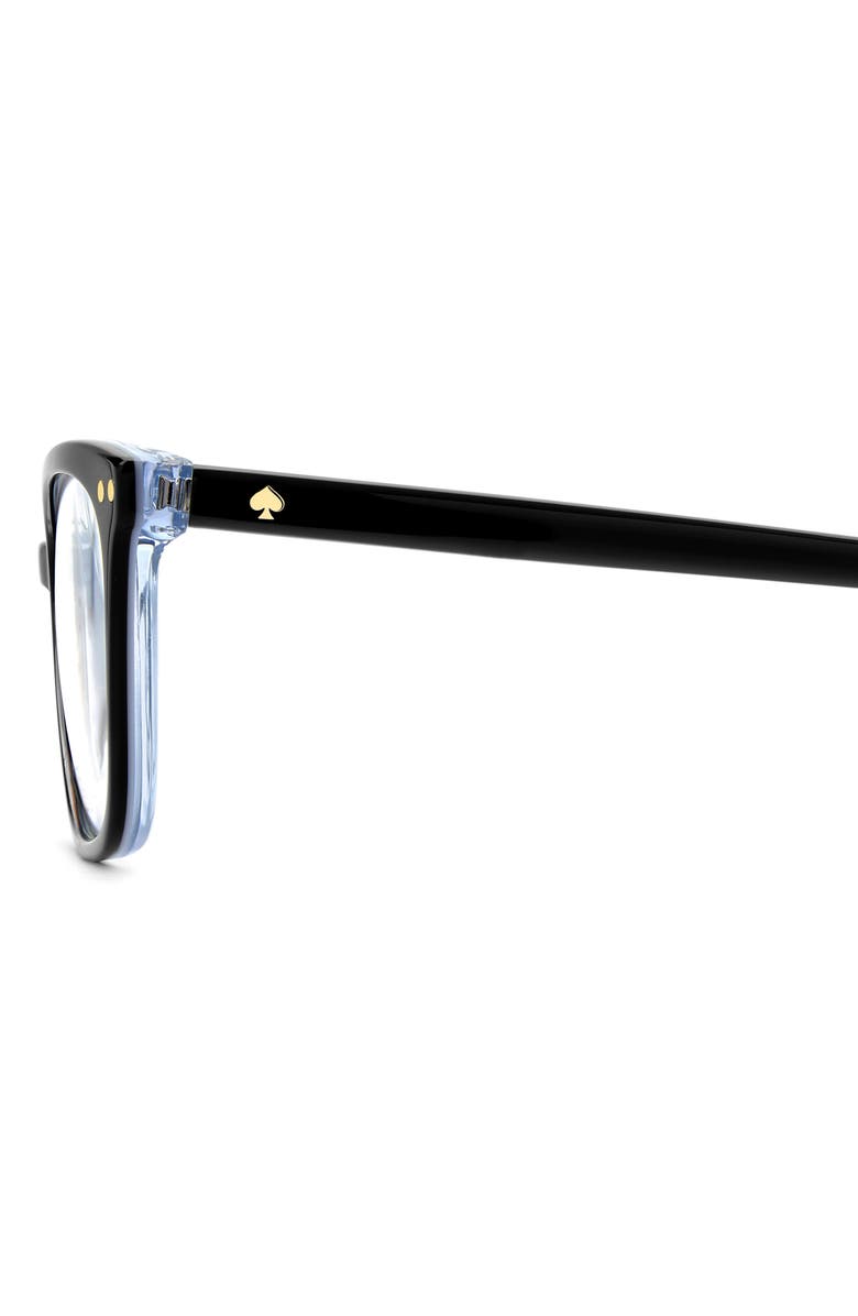 Kate Spade New York adria 52mm rectangular optical glasses, Alternate, color, 