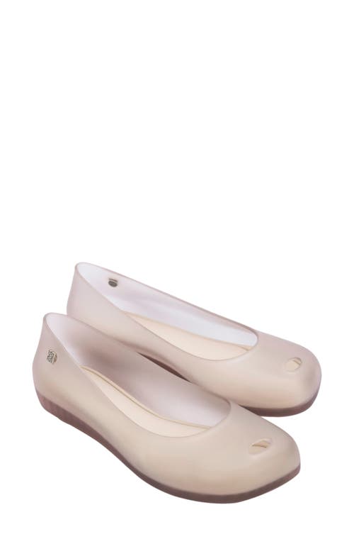 Melissa Ultragirl Futura Flat in Clear Beige at Nordstrom, Size 8