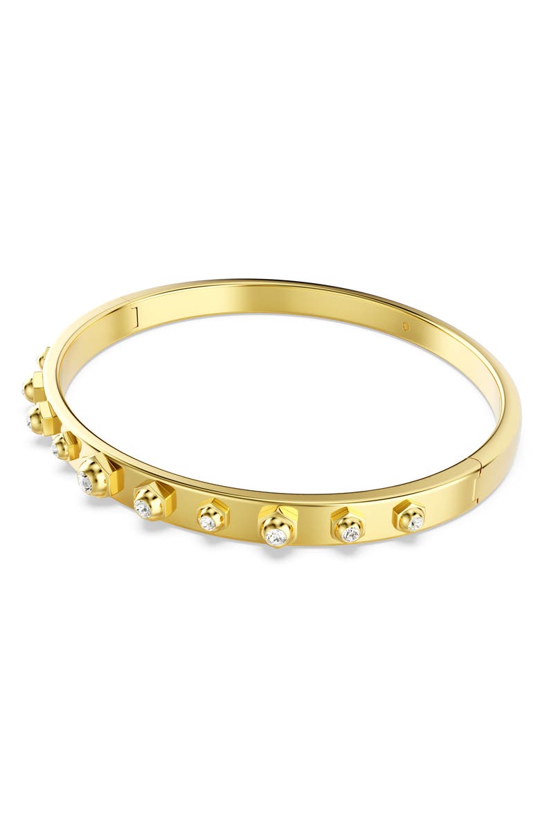 Swarovski Numina Bangle, Alternate, color, White/ Gold