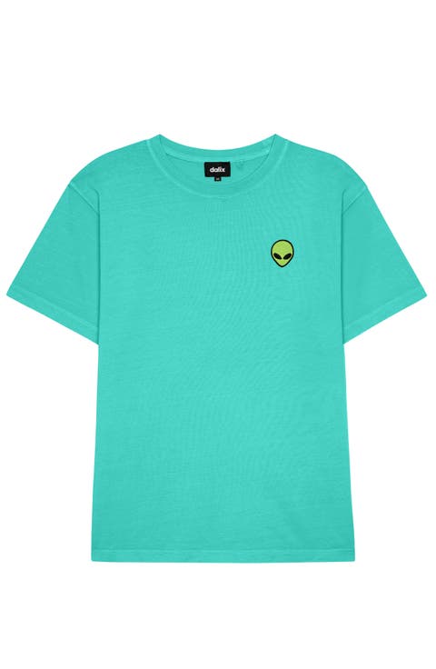 Mens Alien Midweight Garment Dye Tee