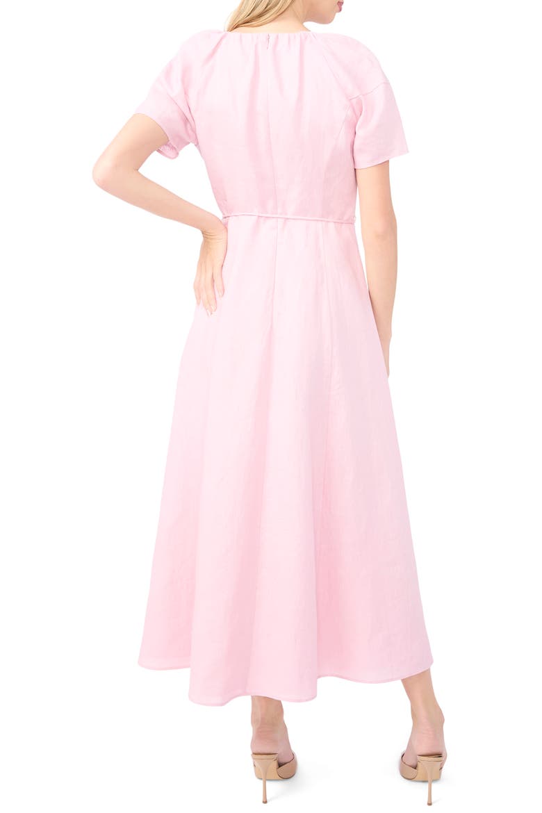 Allison Raglan Sleeve Linen Maxi Dress, Alternate, color, ROSY TOUCH