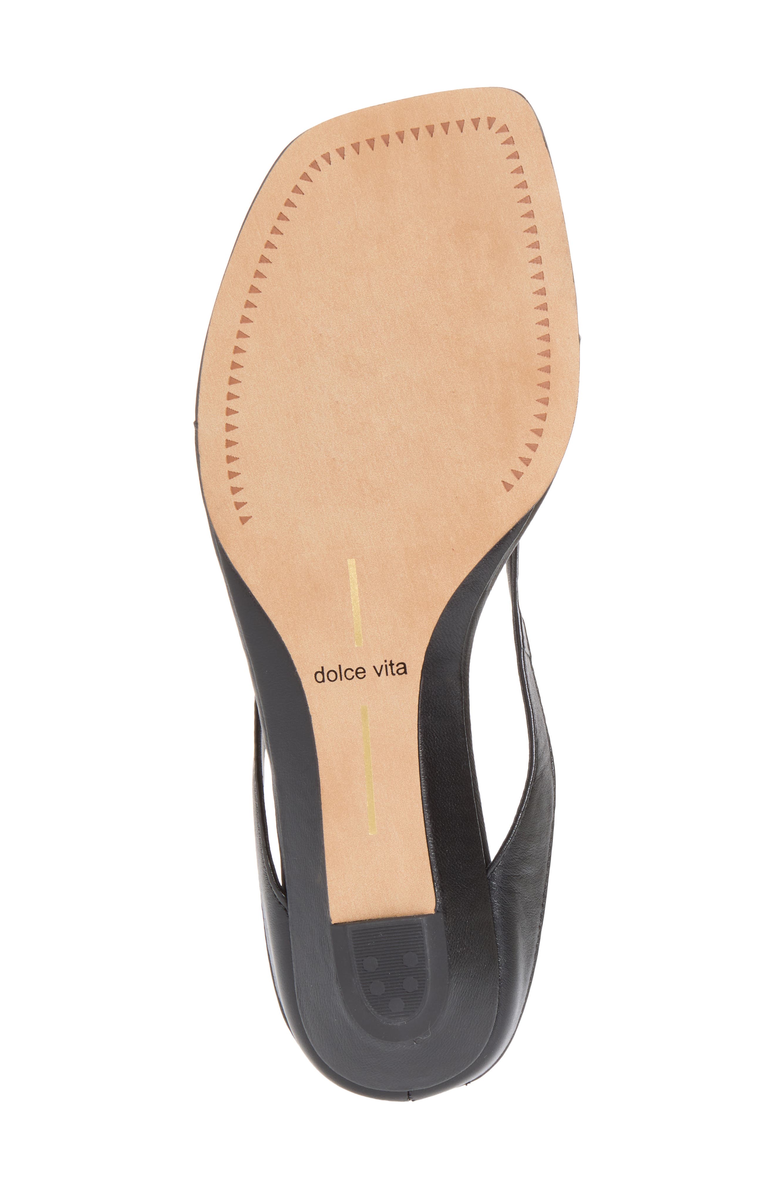Gizel Wedge Thong Sandal, Alternate, color, BLACK LEATHER
