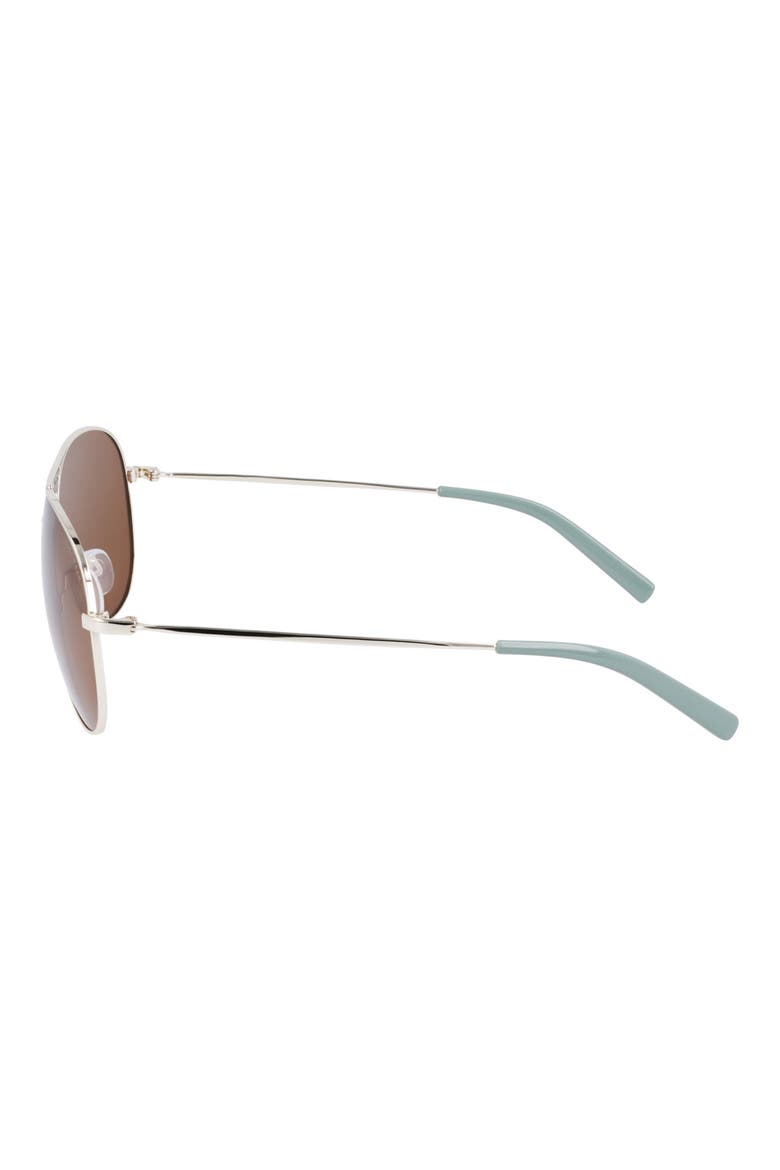 61mm Aviator Sunglasses, Alternate, color, GOLD