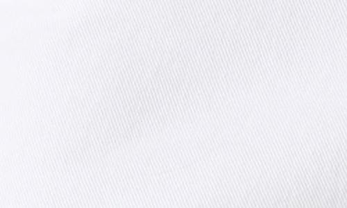 Steve Madden Eras Rhinestone Raw Hem Denim Miniskirt In White