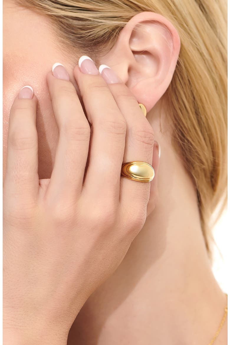 Contoured Dome Ring, Alternate, color, GOLD