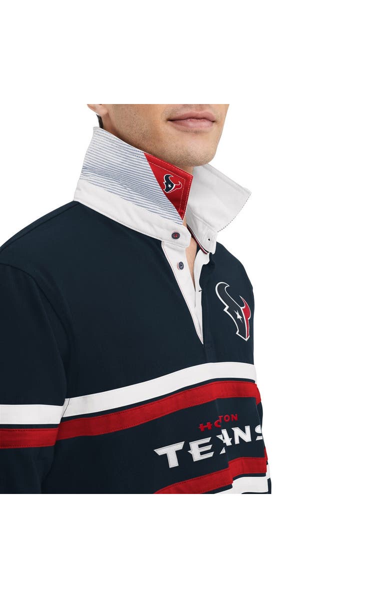 Tommy Hilfiger Men's Tommy Hilfiger Navy Houston Texans Cory Varsity Rugby Long Sleeve T-Shirt, Alternate, color, 